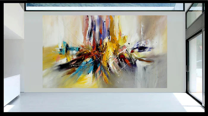 Large Modern Art Oil Painting on Canvas Modern Wall Art oversize Painting - Amazing Abstract 11 second image