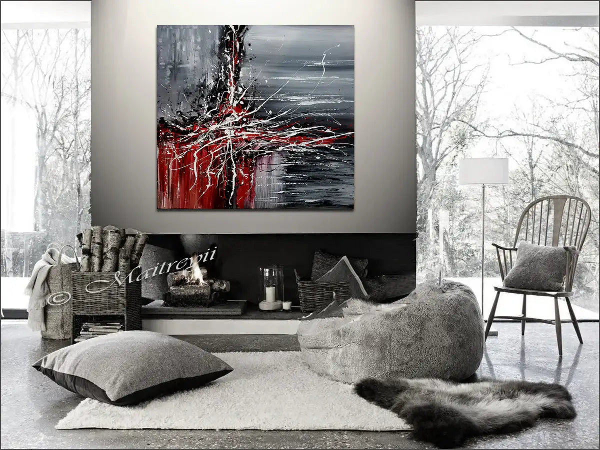 Original Abstract Art For Sale - Modern Wall Art Luxury Homes Office - Light Storm