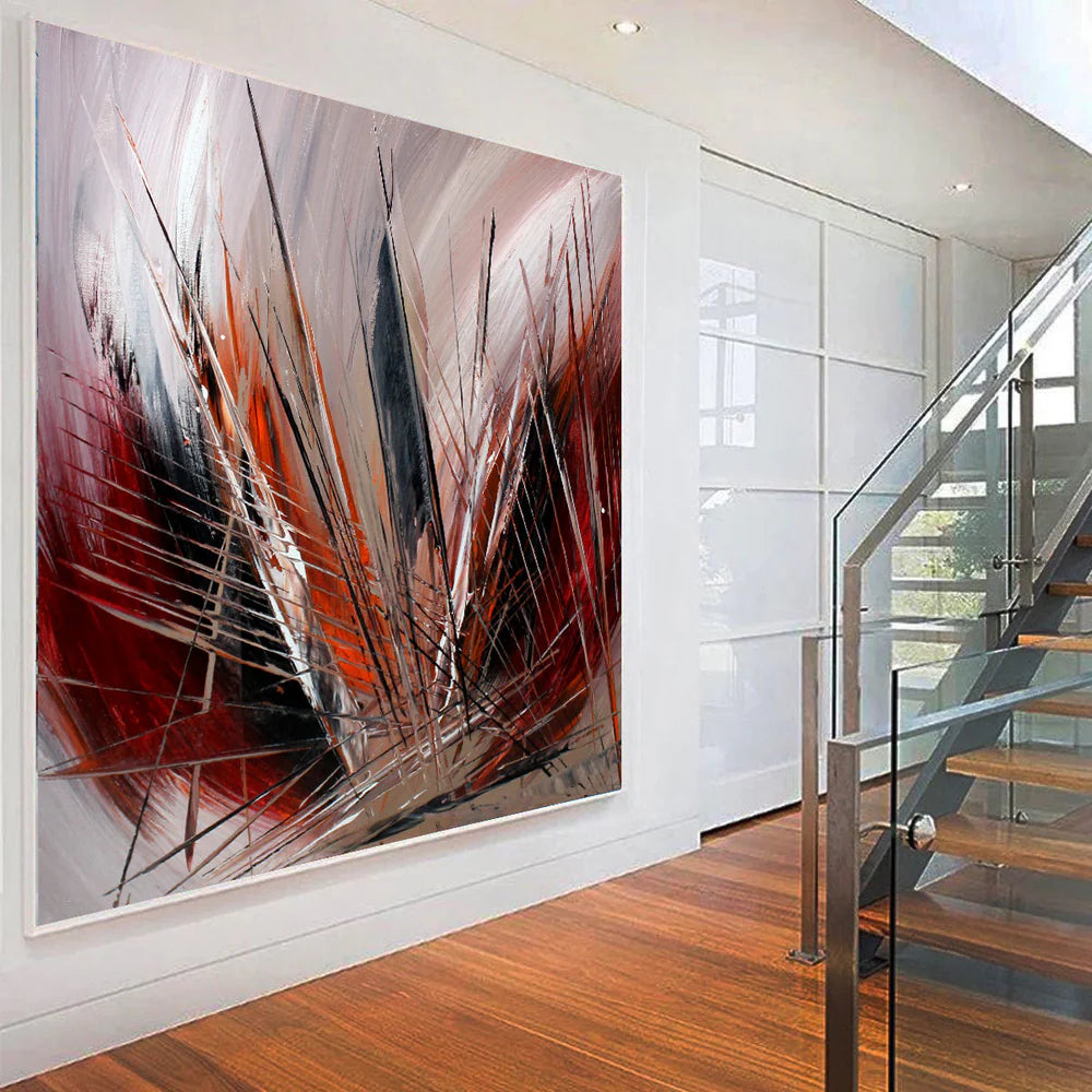 Large Oil Painting On Canvas Modern Wall Art Painting For Home Decor Original Art - Light of Passion