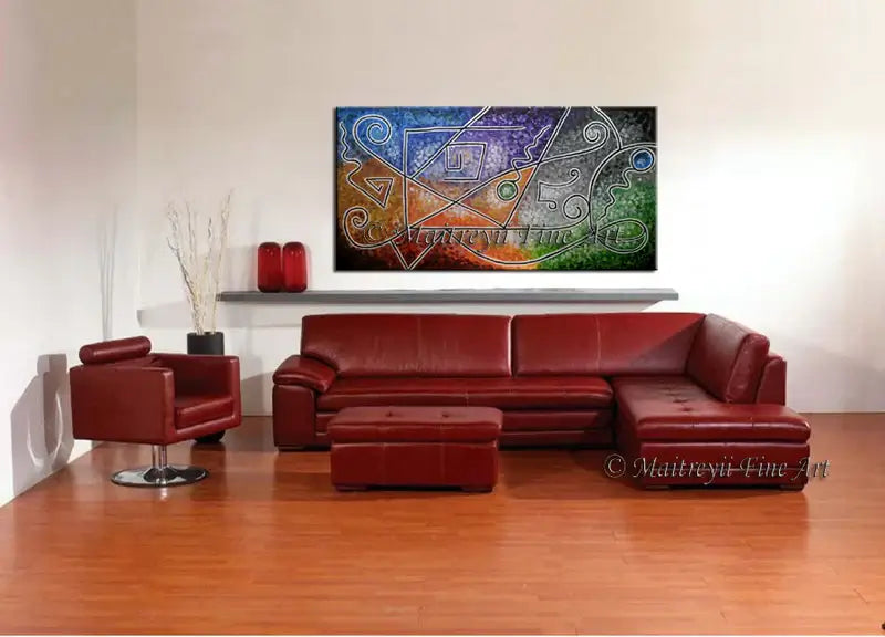 Abstract Painting Modern Art for Sale - Luscious Strings 2