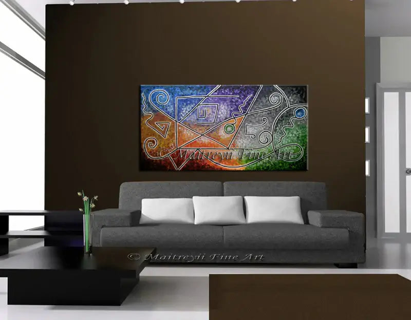 Abstract Painting Modern Art for Sale - Luscious Strings 2