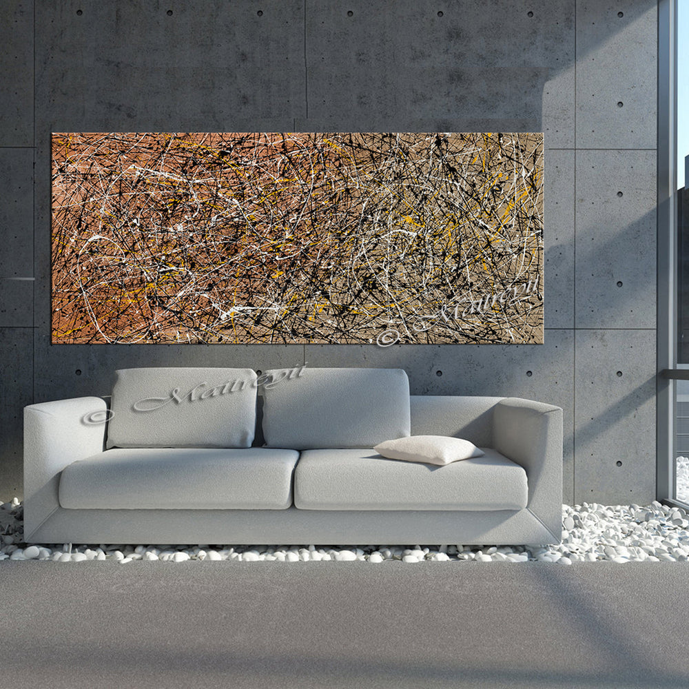 Jackson Pollock Style Painting – Oversized Abstract Art - Luxurious Style 4