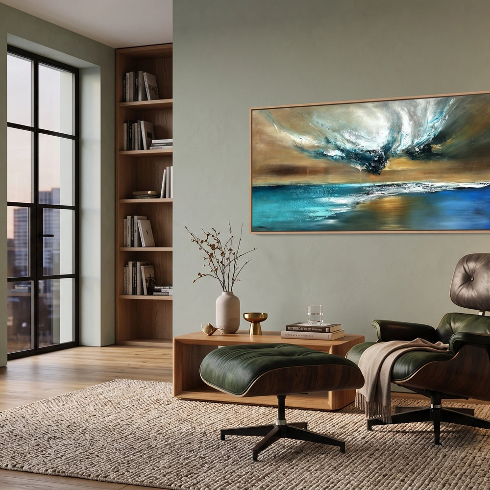 Ocean Dream – Large Original Abstract Ocean Painting | Modern Blue Wall Art