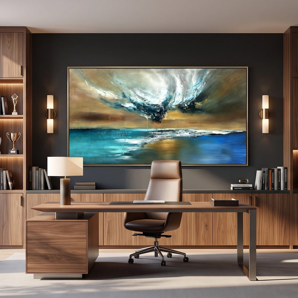 Ocean Dream – Large Original Abstract Ocean Painting | Modern Blue Wall Art