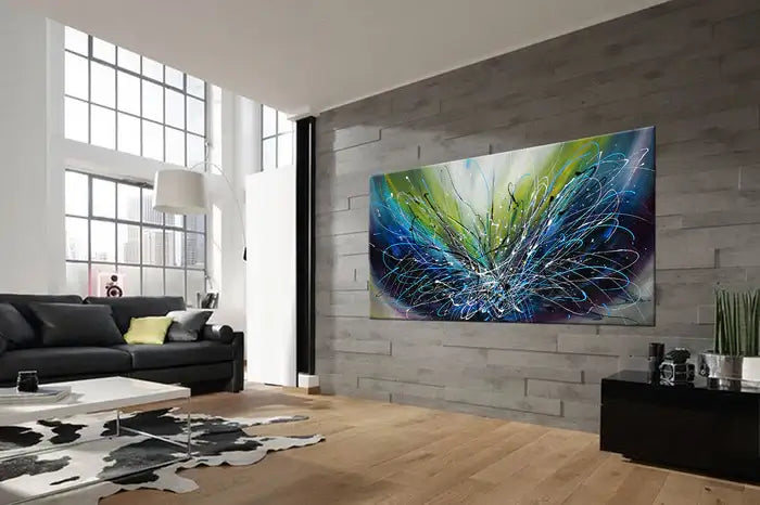 Abstract painting 72, Wall Art Home Decor - Ocean Sparkle 2