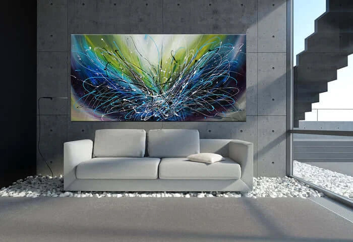 Abstract painting 72, Wall Art Home Decor - Ocean Sparkle 2
