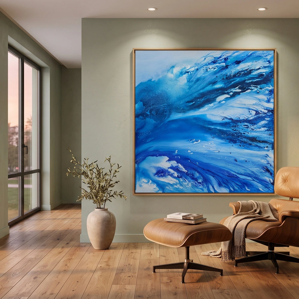 Blue Ocean Art – Modern Abstract Wall art for living room