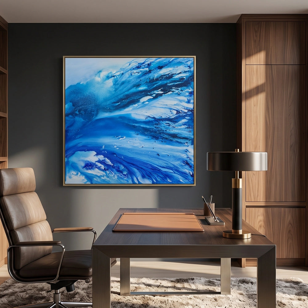 Blue Ocean Art – Modern Abstract Wall art for living room