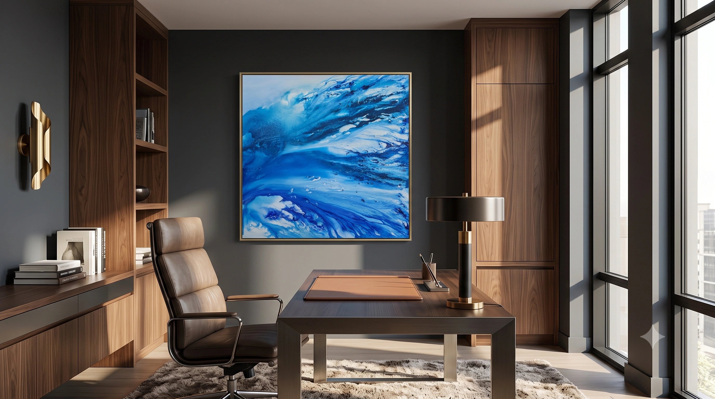 Blue Ocean Art – Modern Abstract Wall art for living room