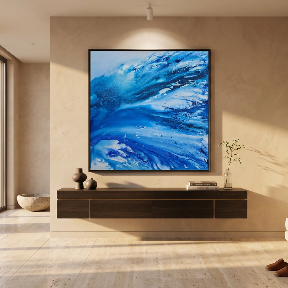 Blue Ocean Art – Modern Abstract Wall art for living room