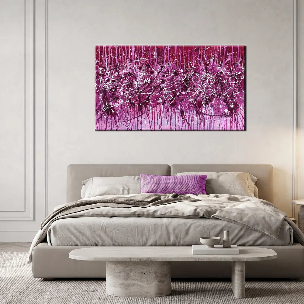 Pink Abstract Wall Art Home Decor For Luxury Homes | Pink Magenta Energy