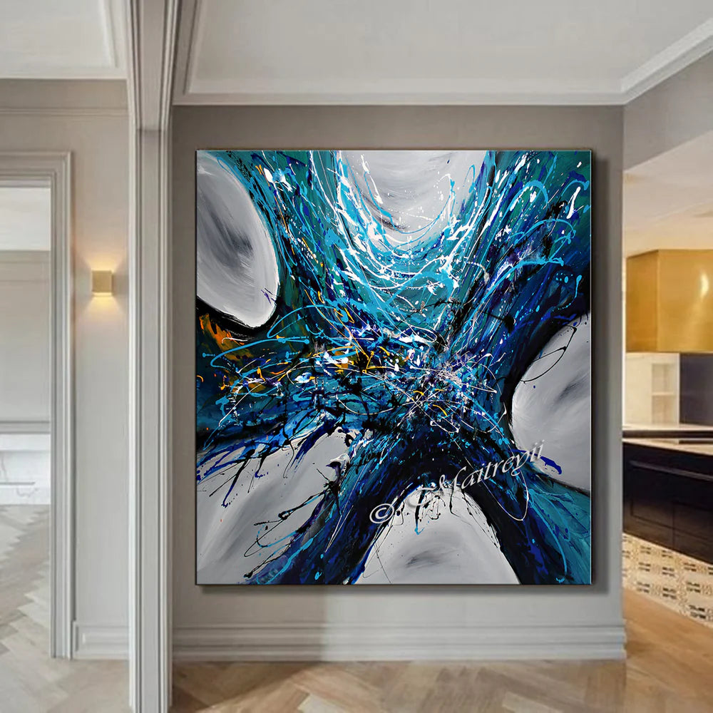 Large Modern Art Oil Painting on Canvas Modern Wall Art - Power of Elegance