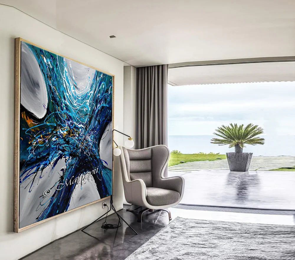 Large Modern Art Oil Painting on Canvas Modern Wall Art - Power of Elegance