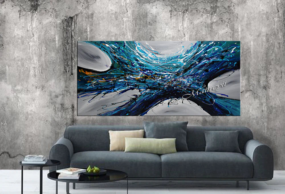 Large Modern Art Oil Painting on Canvas Modern Wall Art - Power of Elegance