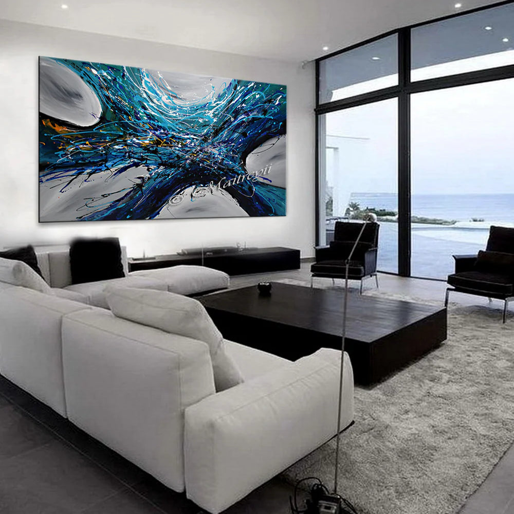 Large Modern Art Oil Painting on Canvas Modern Wall Art - Power of Elegance