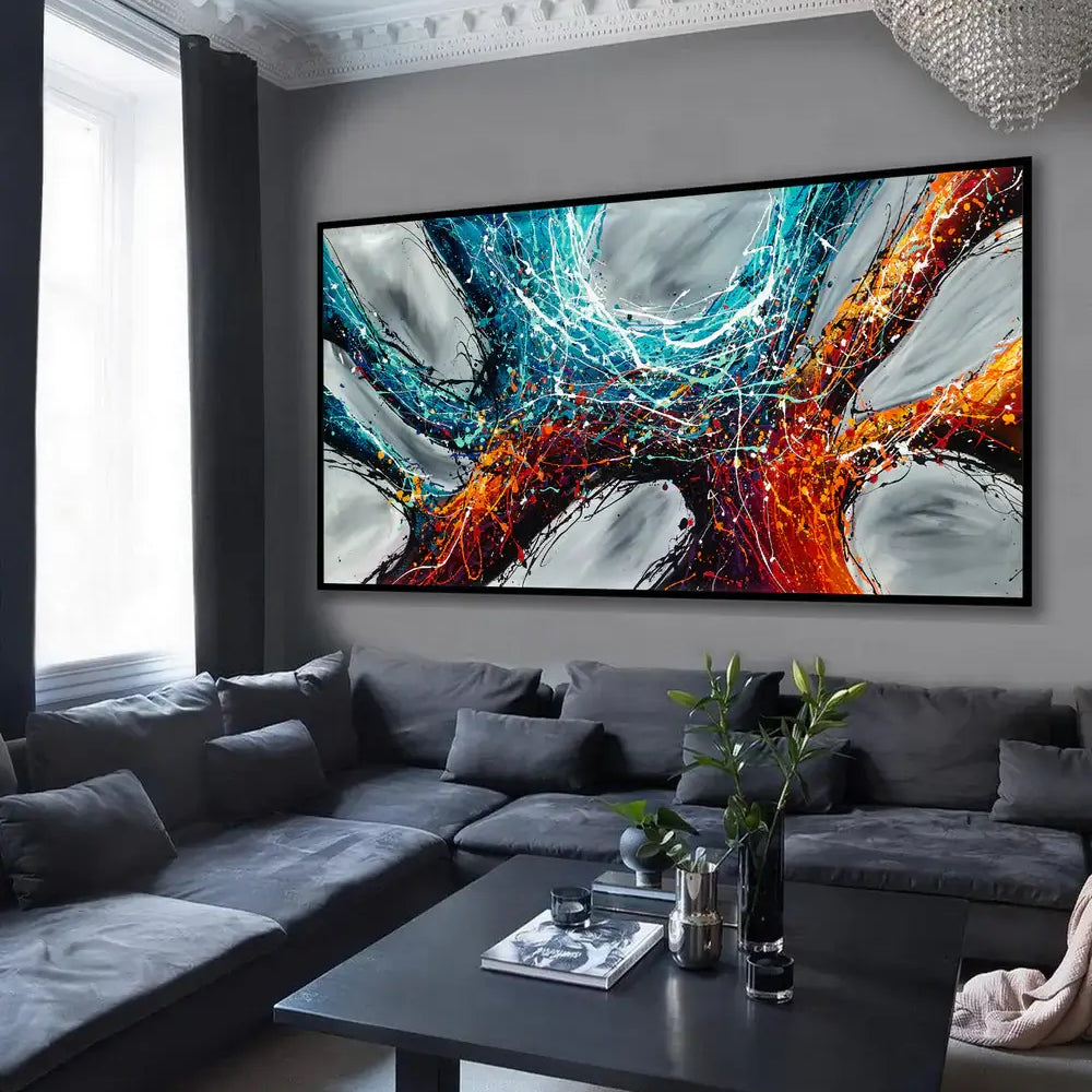 Original Abstract Artwork | Unique Canvas Painting-Power of Elegance 3
