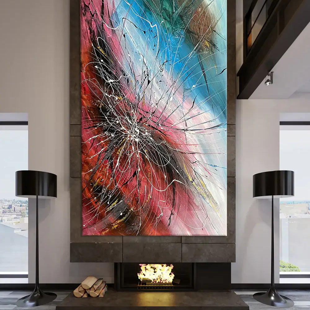 Large Wall Art – Modern Oversized Abstract Canvas Painting