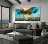 Absract Modern Art Oil Painting on Canvas Modern Wall Art Mystic Texture Painting