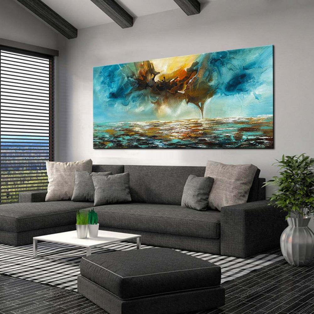 Absract Modern Art Oil Painting on Canvas Modern Wall Art Mystic Texture Painting