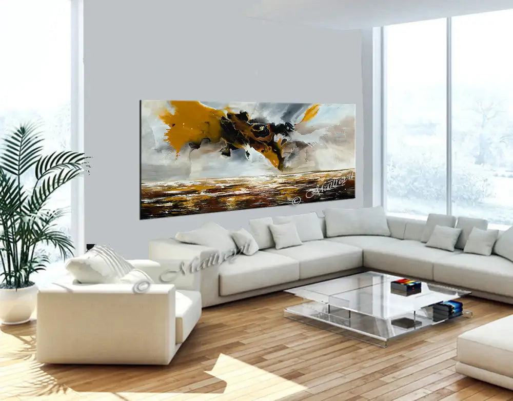 Original Modern Art Oil Painting For Sale - Amazing waterfall 10
