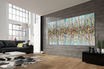 Jackson Pollock Blue Painting extra large abstract art Modern Wall oversize canvas - Beauty of Bridge 14