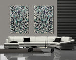 Painting Jackson Pollock Style Drip Style Abstract art on Canvas, large Wall Art - Vintage Beauty 156