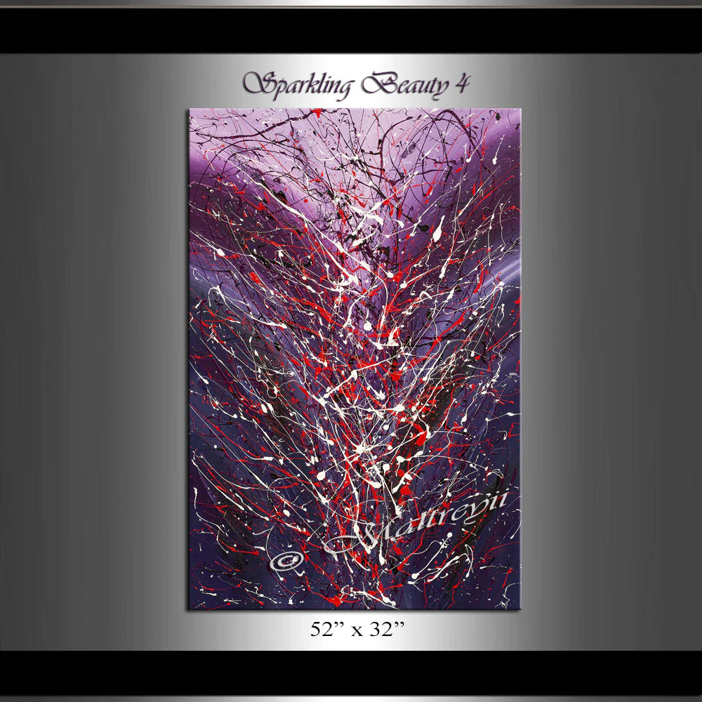 Abstract Painting For Sale Large Oil Painting On Canvas - Luxury Modern Wall Art | Sparkling Beauty 4