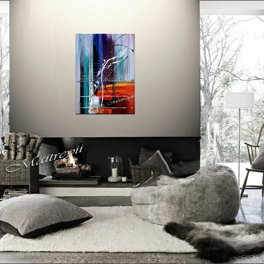 Multicoloured Modern Art | Artwork Interior Decor - Unreal Beauty 10