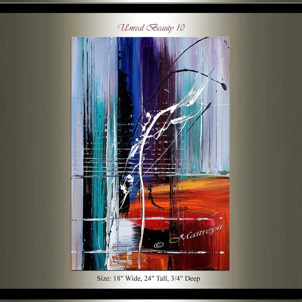 Multicoloured Modern Art | Artwork Interior Decor - Unreal Beauty 10