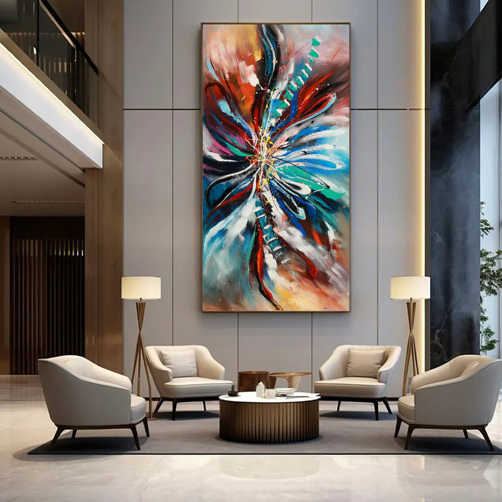 Large Modern Art Oil Painting on Canvas Modern Wall Art oversize Painting - Amazing Abstract 31