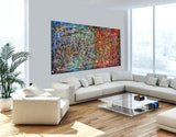 Art Piece Abstract Paintings | Jackson Pollock Style | Large Modern Art - Vintage Beauty 5