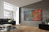 Art Piece Abstract Paintings | Jackson Pollock Style | Large Modern Art - Vintage Beauty 5