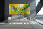 Abstract Artwork Jackson Pollock Orange yellow Fall Painting extra large Modern abstract art Modern Wall art canvas - Vintage Beauty 104