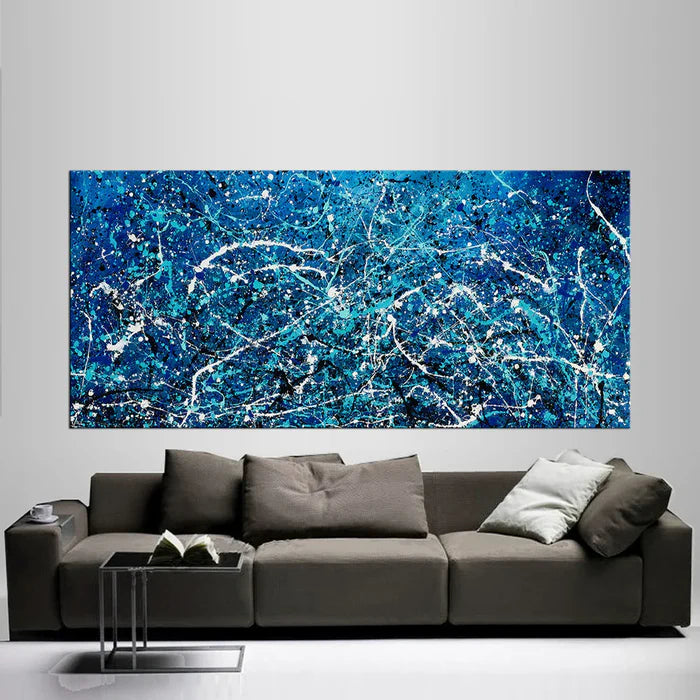 Abstract Angel Paintings | Jackson Pollock Style | Large Modern Art - Vintage Beauty 108