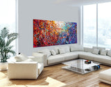 Abstract Angel Paintings | Jackson Pollock Style | Large Modern Art - Vintage Beauty 110