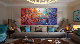 Abstract Angel Paintings | Jackson Pollock Style | Large Modern Art - Vintage Beauty 110