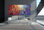 Jackson Pollock Red Painting extra large abstract art Modern Wall oversize canvas - Vintage Beauty 110
