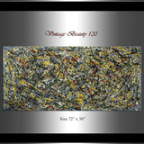 Original Paintings | One of a Kind | Jackson Pollock Style | Large Modern Art - Vintage Beauty 120
