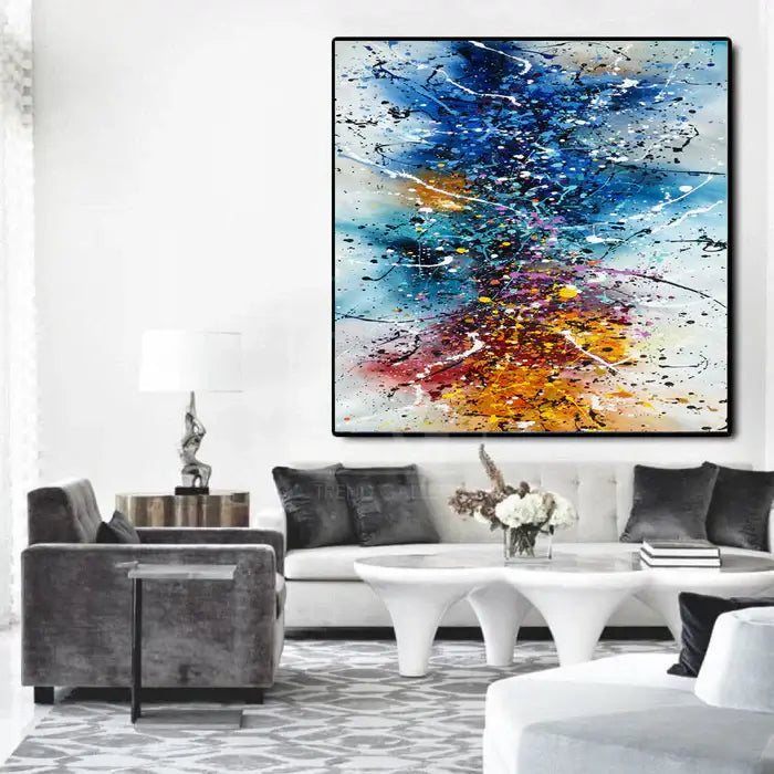 Where to buy Jackson Pollock Style Painting - Large Modern Art - Vintage Beauty 149