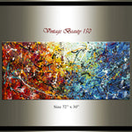 Painting Jackson Pollock Multiple Size Drip Style Abstract Art on Canvas, large Wall Art - Vintage Beauty 150