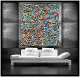 Contemporary Wall Art – Large Modern Art - Jackson Pollock style - Vintage Beauty 160