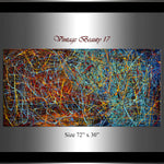 Wall Art | Abstract Paintings | Jackson Pollock Style | Large Modern Art - Vintage Beauty 17