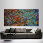 Wall Art | Abstract Paintings | Jackson Pollock Style | Large Modern Art - Vintage Beauty 17