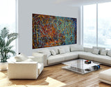 Wall Art | Abstract Paintings | Jackson Pollock Style | Large Modern Art - Vintage Beauty 17