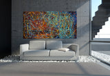 Wall Art | Abstract Paintings | Jackson Pollock Style | Large Modern Art - Vintage Beauty 17