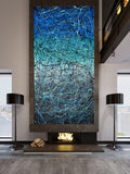 Jackson Pollock Blue Painting extra large abstract art Modern Wall oversize canvas - Vintage Beauty 18