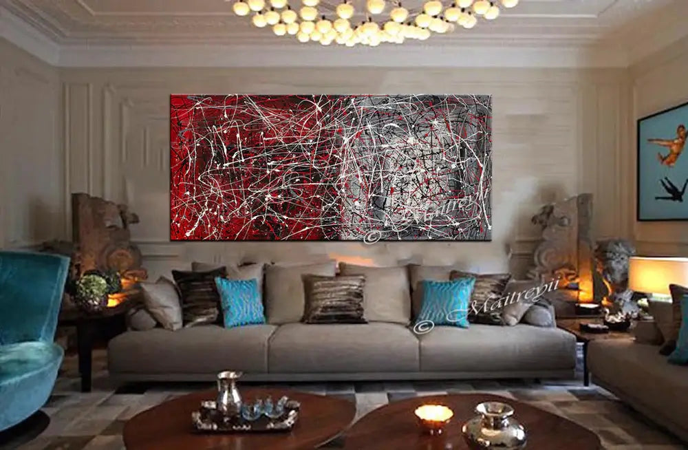 Jackson Pollock Style | Abstract Art Drip Paintings- Vintage Beauty 34