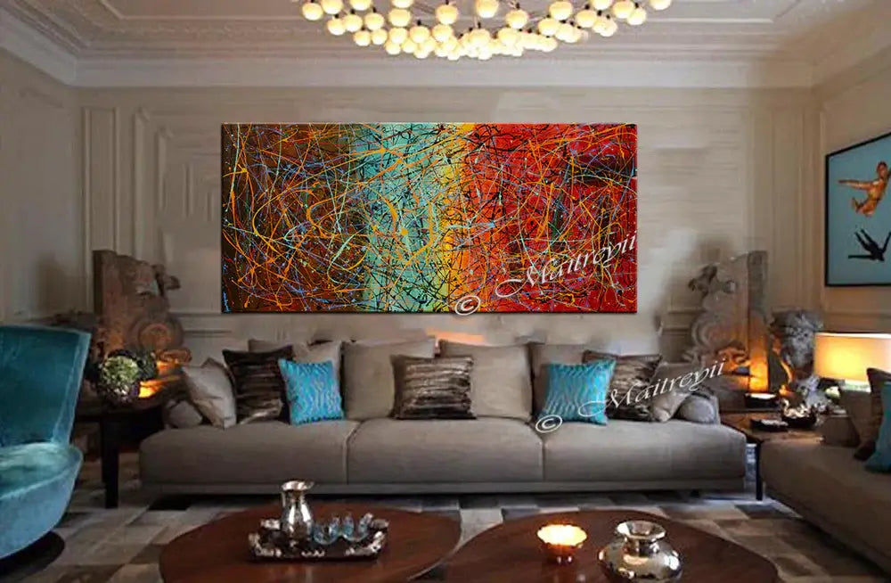 Jackson Pollock Style | Abstract artwork painting  - Vintage Beauty 53