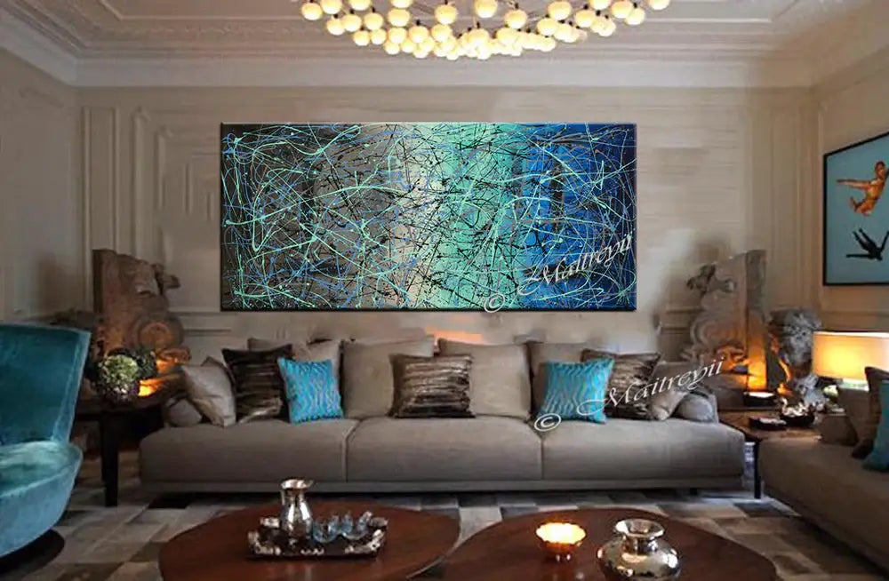 Jackson Pollock Style Painting | Abstract Art - Vintage Beauty 55