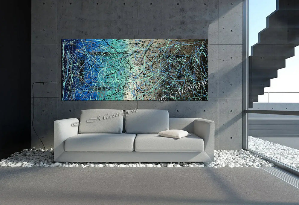 Jackson Pollock Style | Abstract modern wall art - Vintage Beauty 56